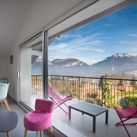 Appartement Mont Blanc - Vue Lac Sévrier Dış mekan fotoğraf
