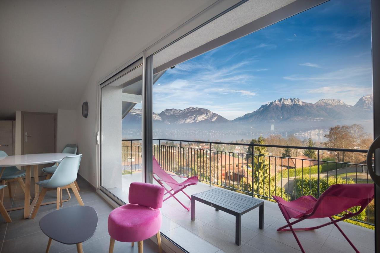 Appartement Mont Blanc - Vue Lac Sévrier Dış mekan fotoğraf